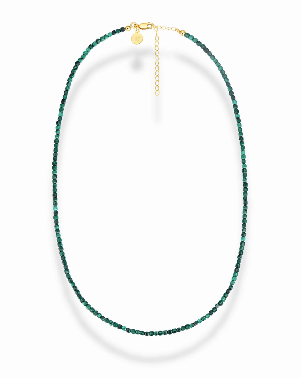 Merit Gemstone Necklace - Malachite Beads