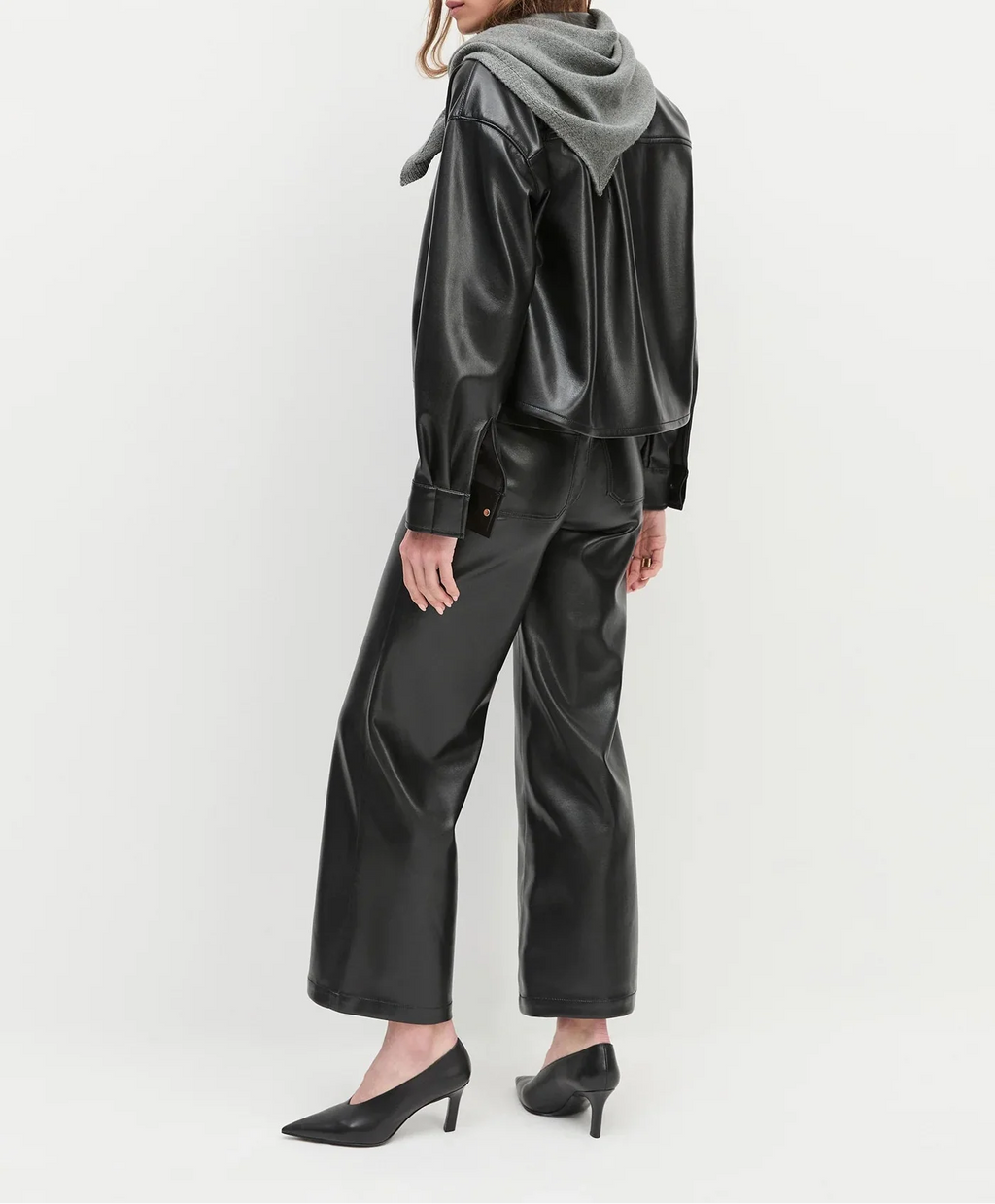 Black Brady Crop Shirt