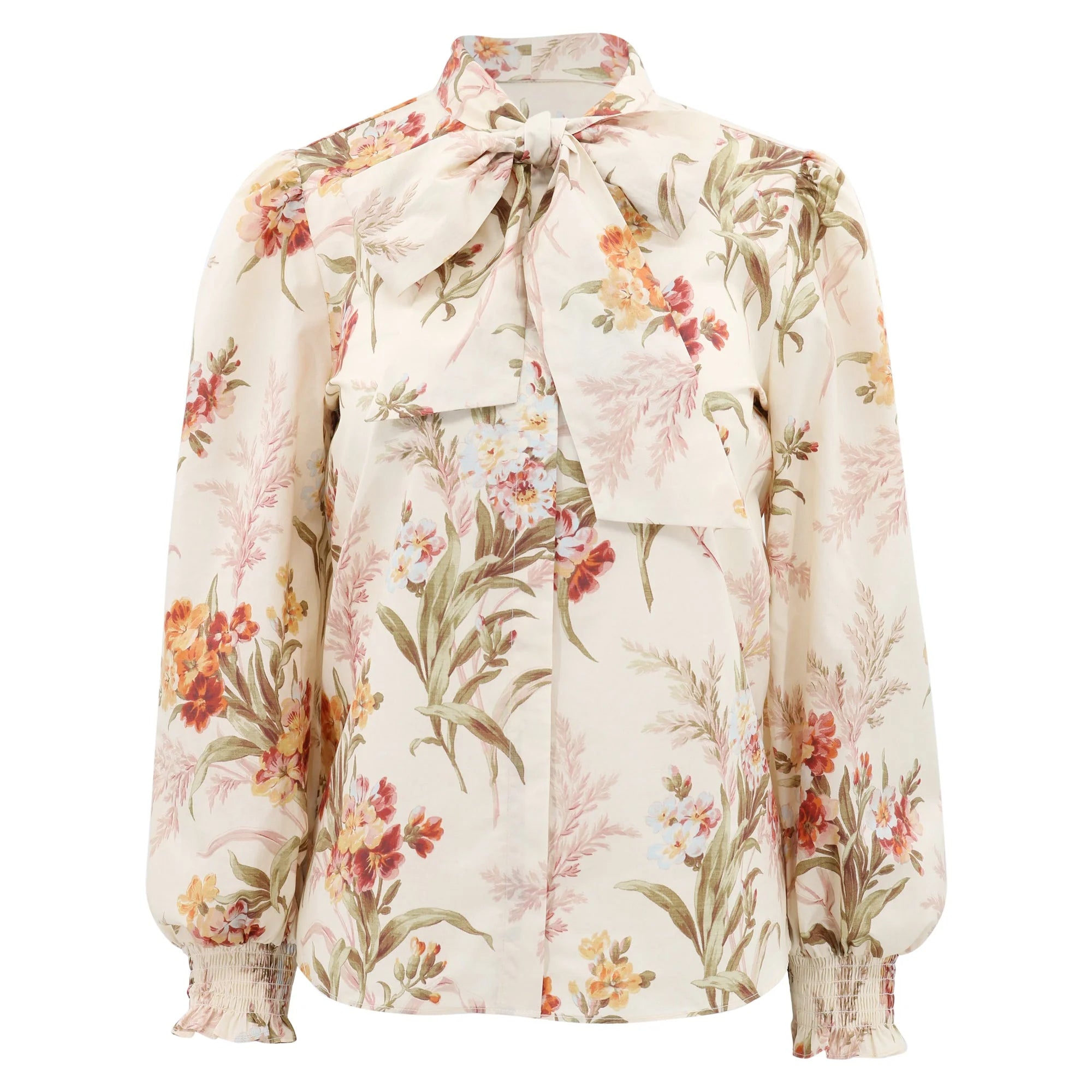 Ivory Brocade Georgia Blouse