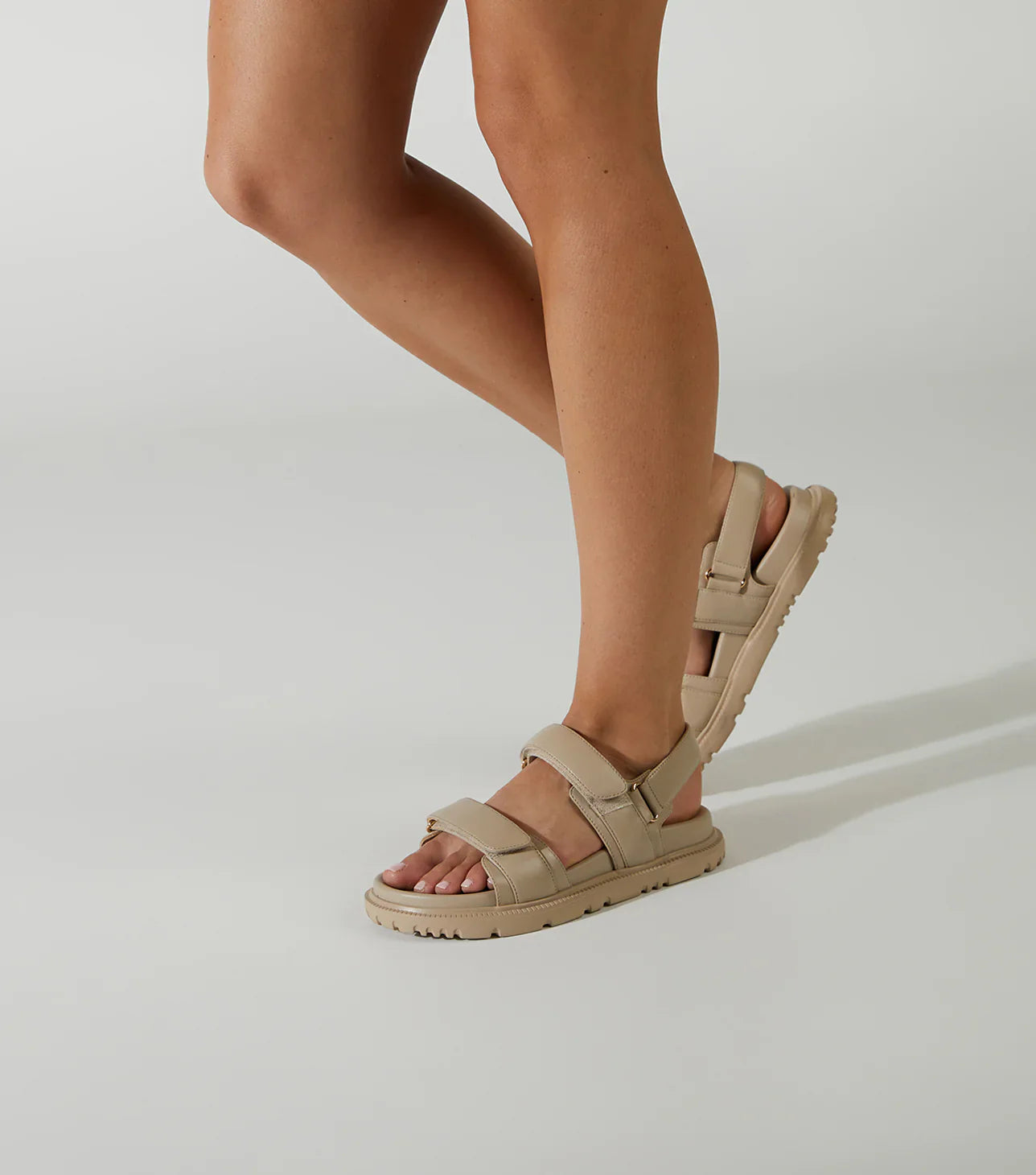 Falcon Stone Nappa Sandals