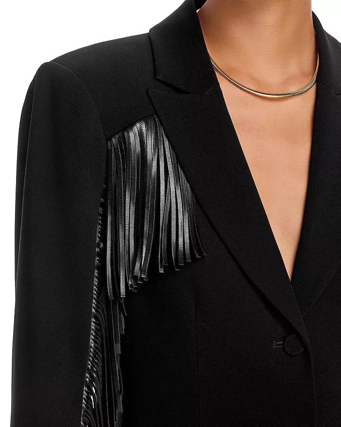 Black Fringe Joelette Dress