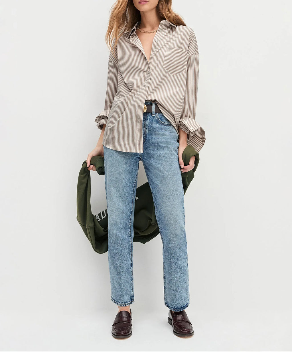 Mocha Stripe Beau Shirt