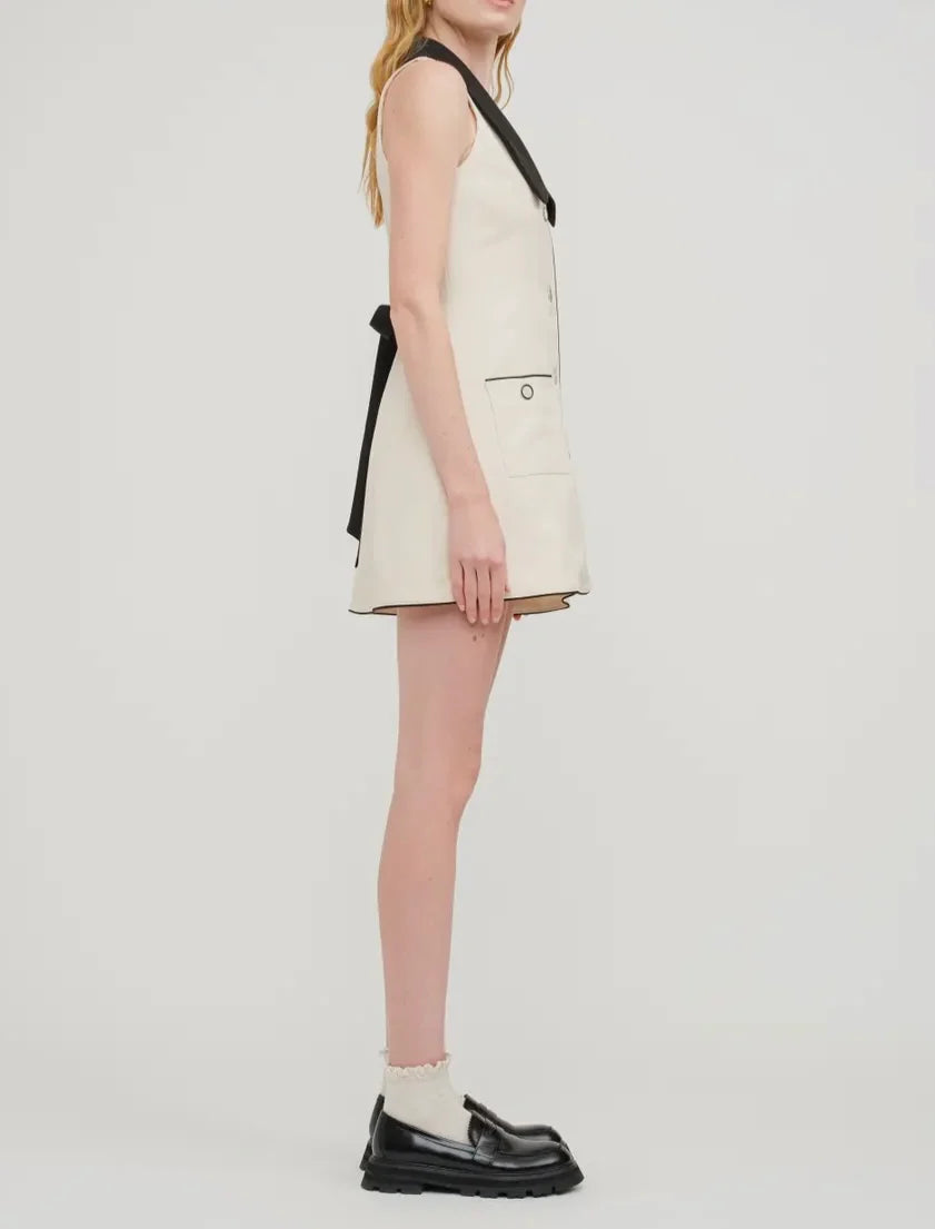 Isla Cream Mini Dress