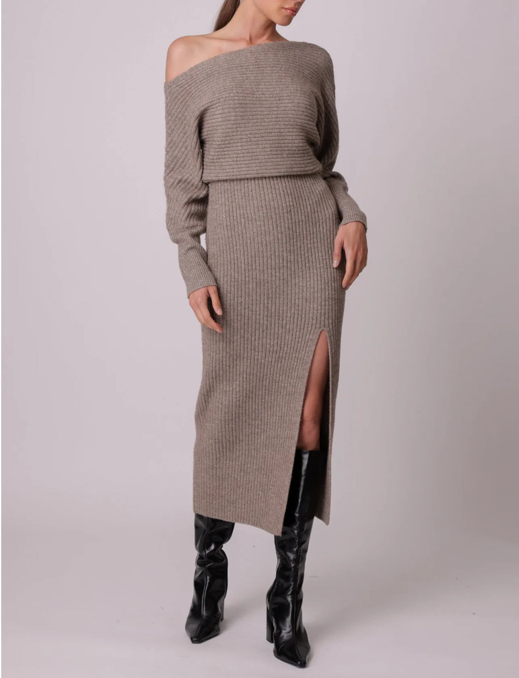 Latte Alta Midi Sweater Dress