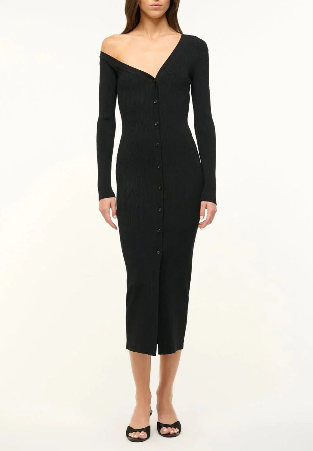 Craftsman Black Midi Sweater Dress