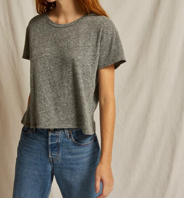 Heather Grey Harley Boxy Crew Tee