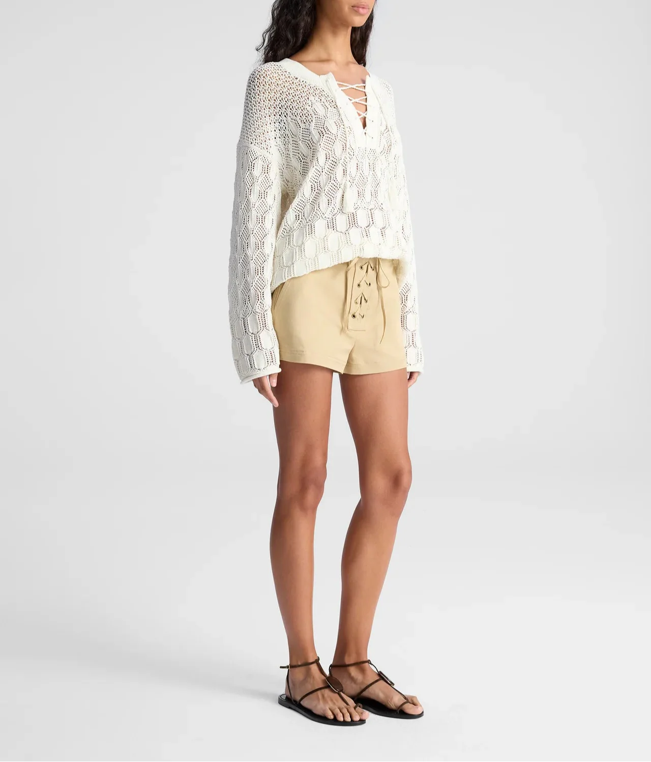 Keri Crochet Knit Sweater