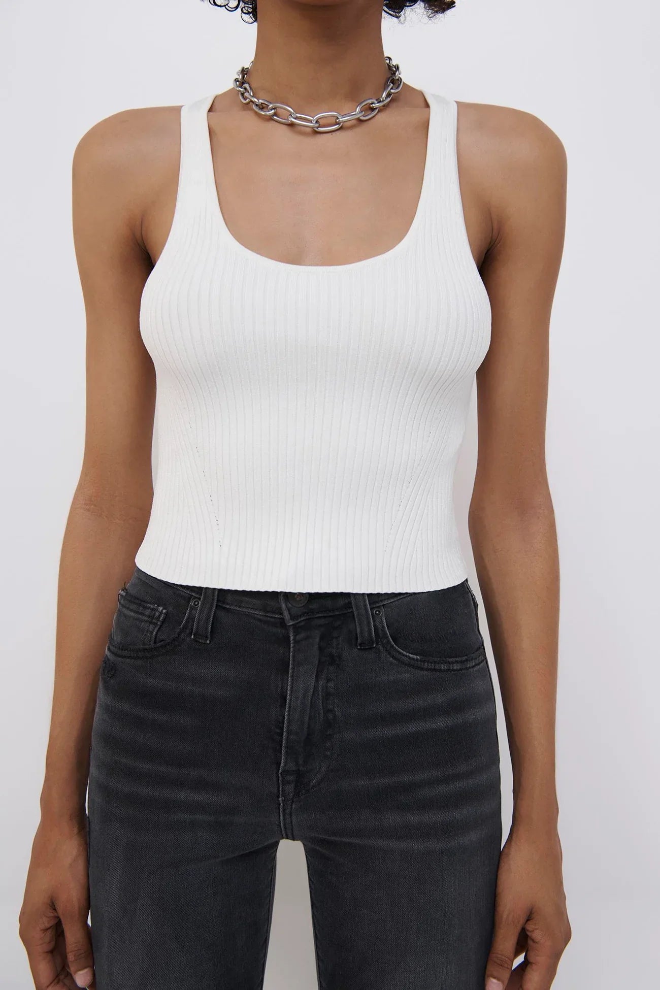 White Cecilia Crop Top