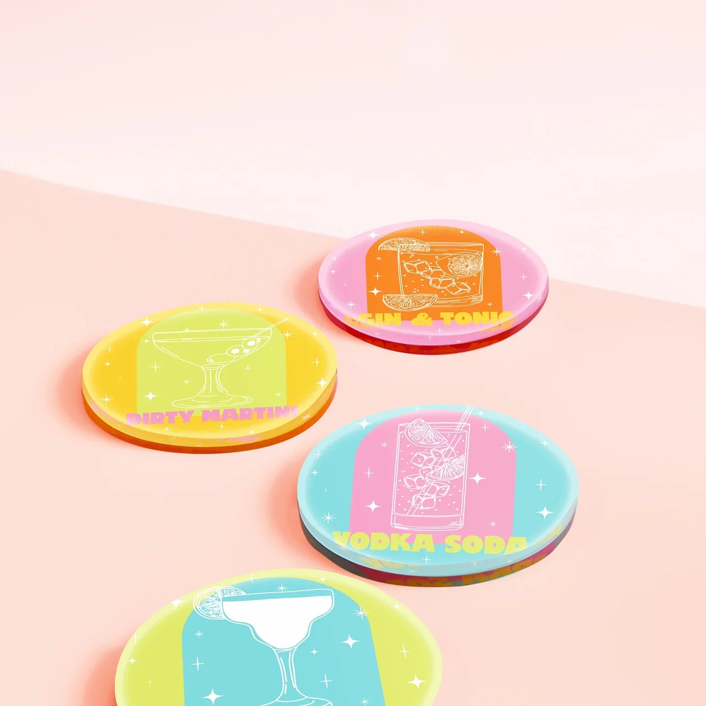 Bottoms Up Coaster Set of 4
