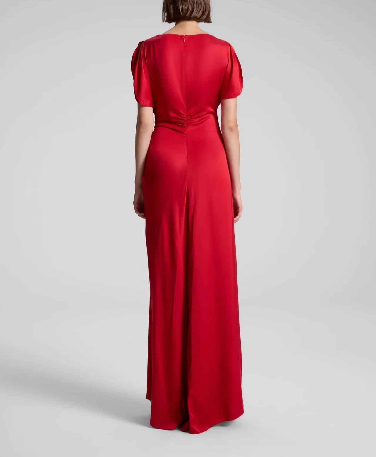 Red Nadia Satin Gown
