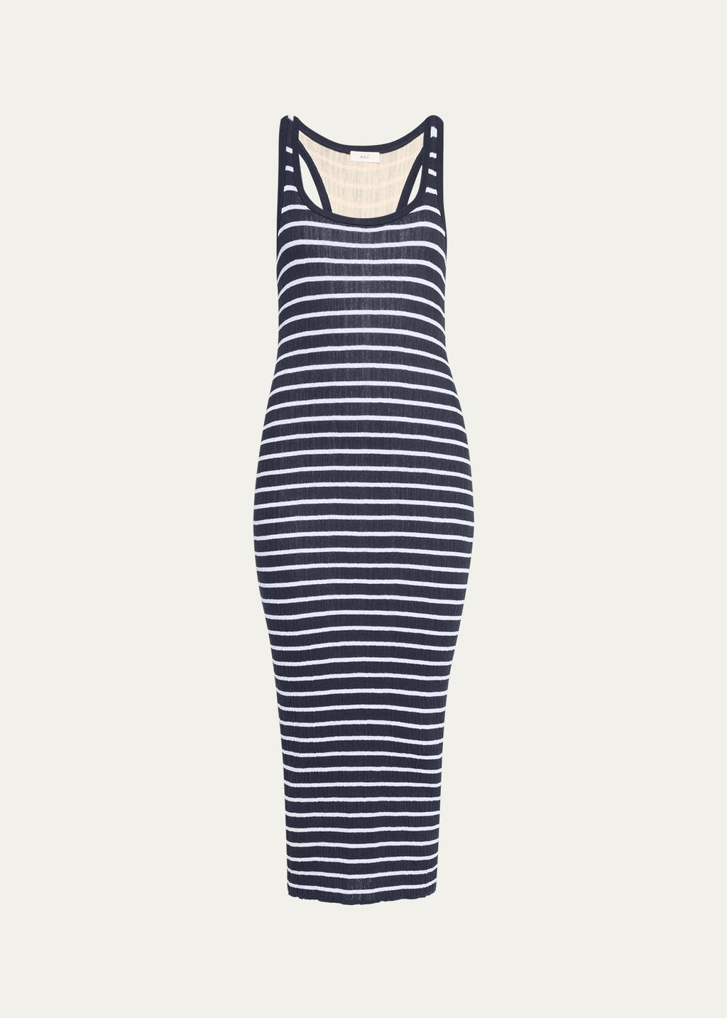 Iris Stripe Knit Midi Dress