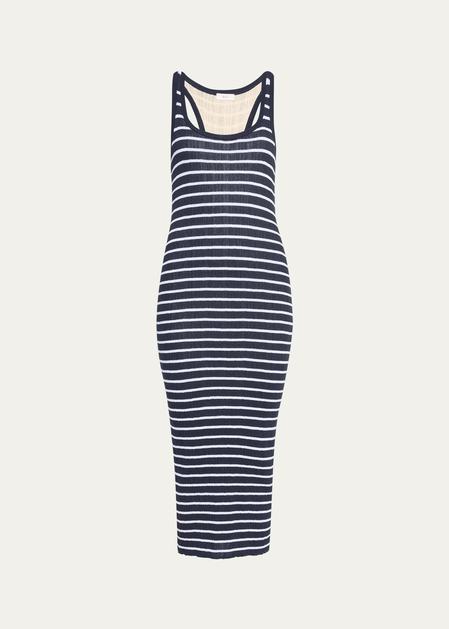Iris Stripe Knit Midi Dress