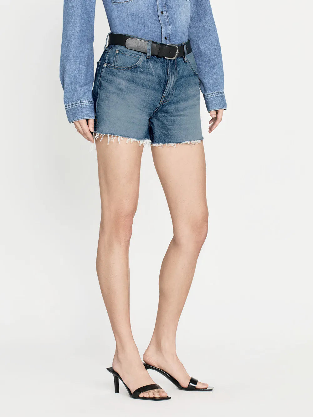 The Vintage Relaxed Short Raw Fray