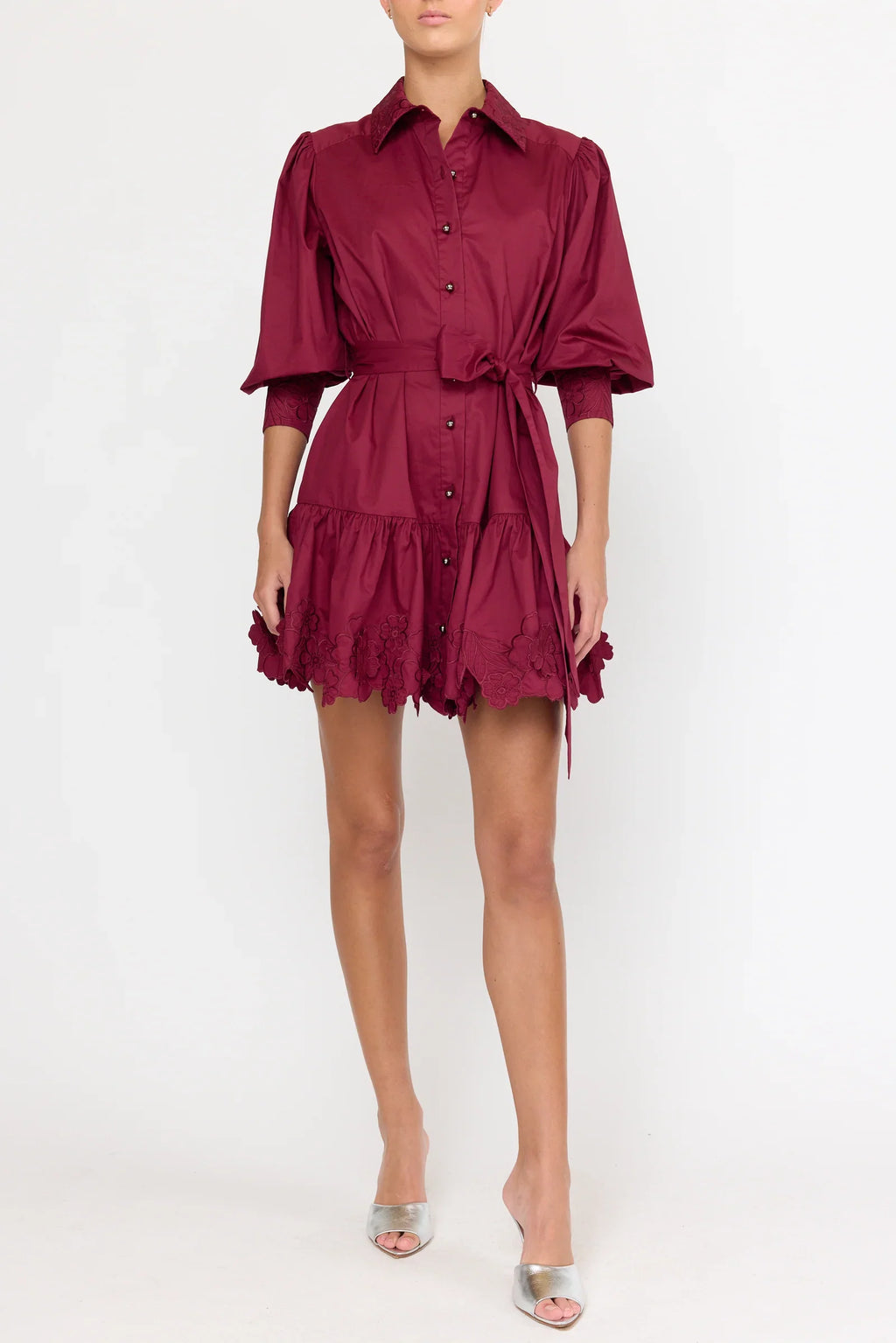 Maroon Norie Mini Dress