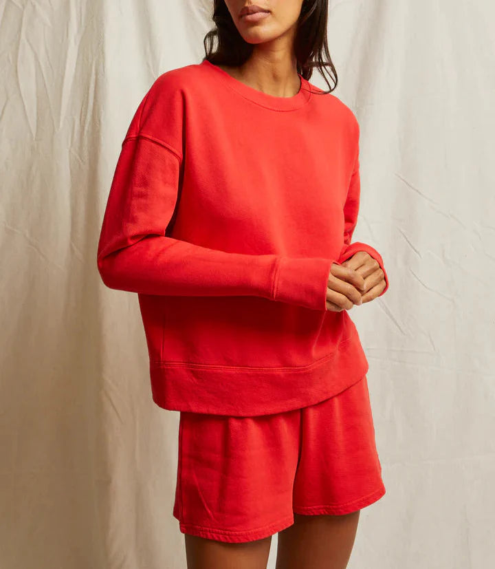 Poppy Red Layla French Terry Shorts