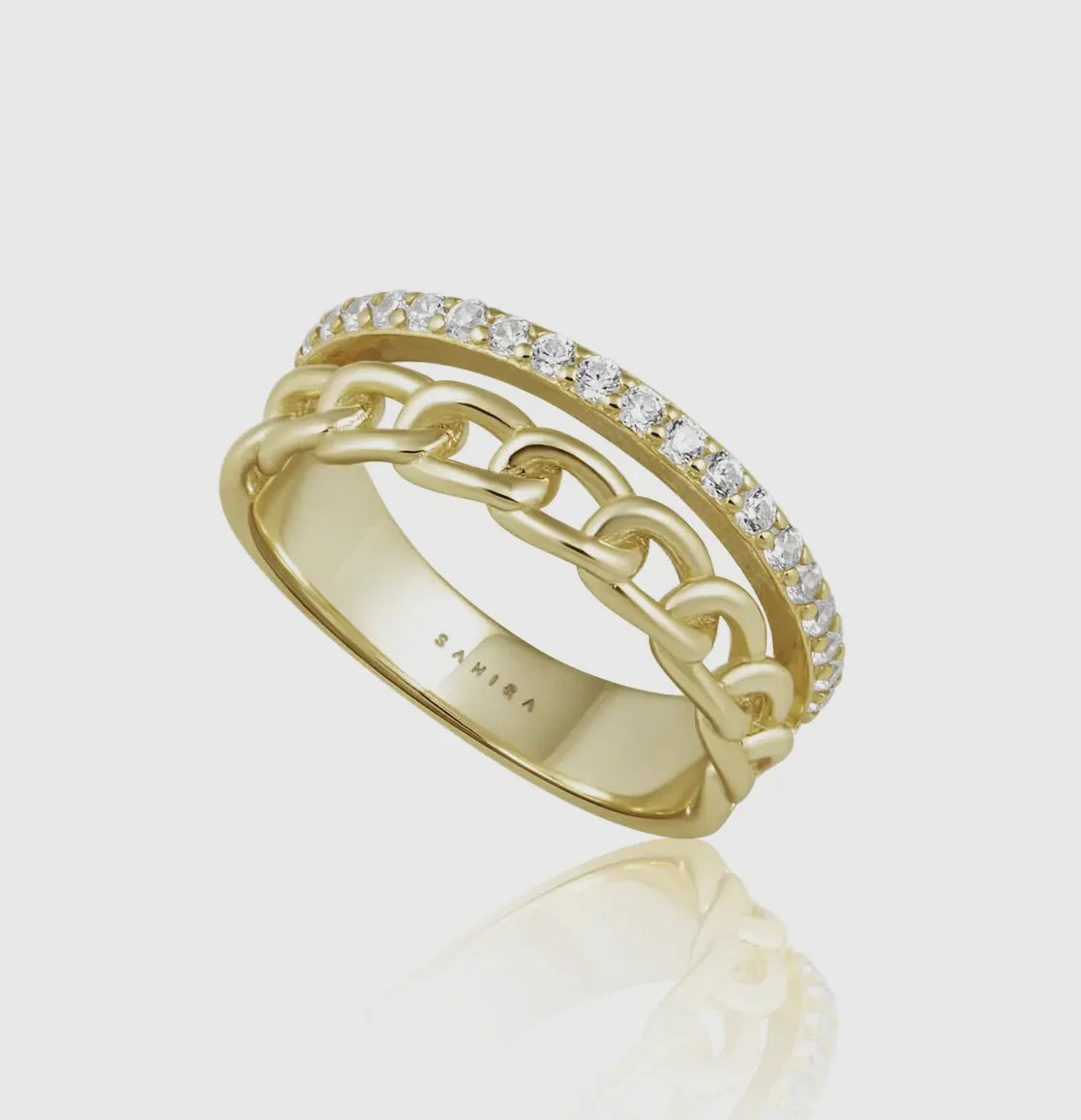 Gold Jolene Chain Ring
