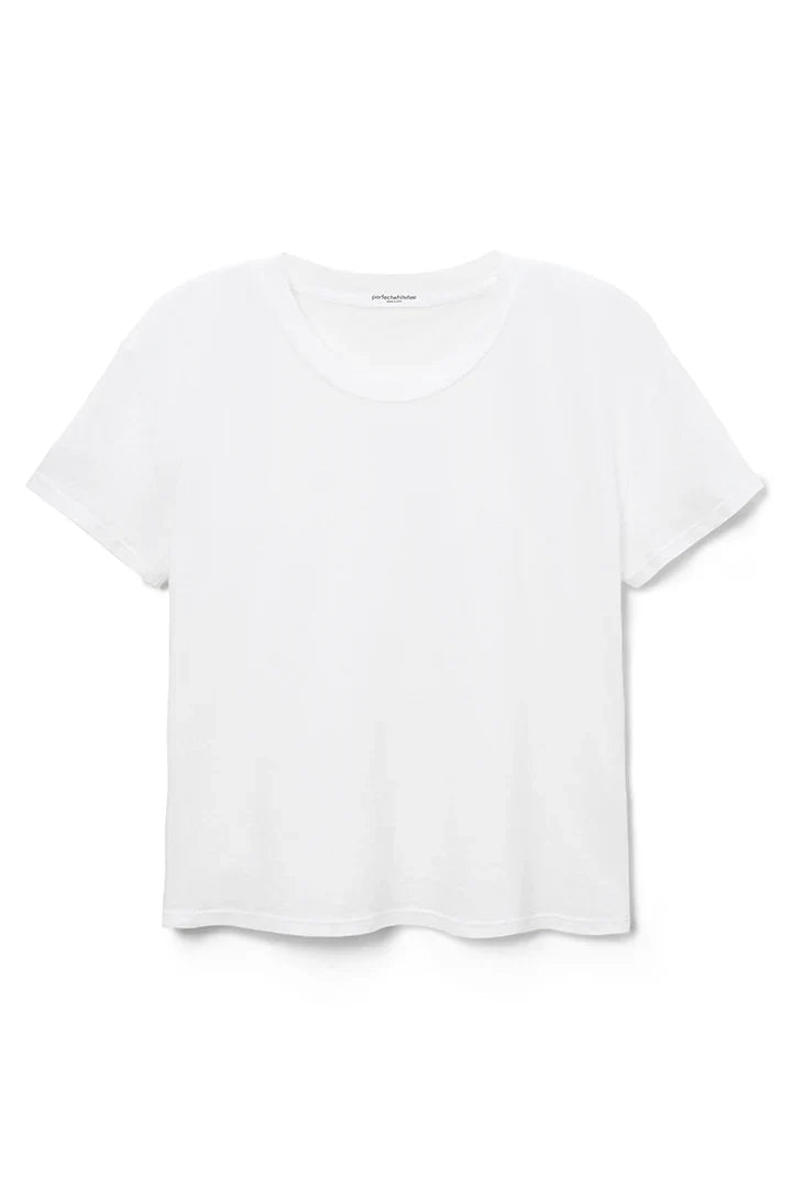 White Harley Boxy Crew Tee