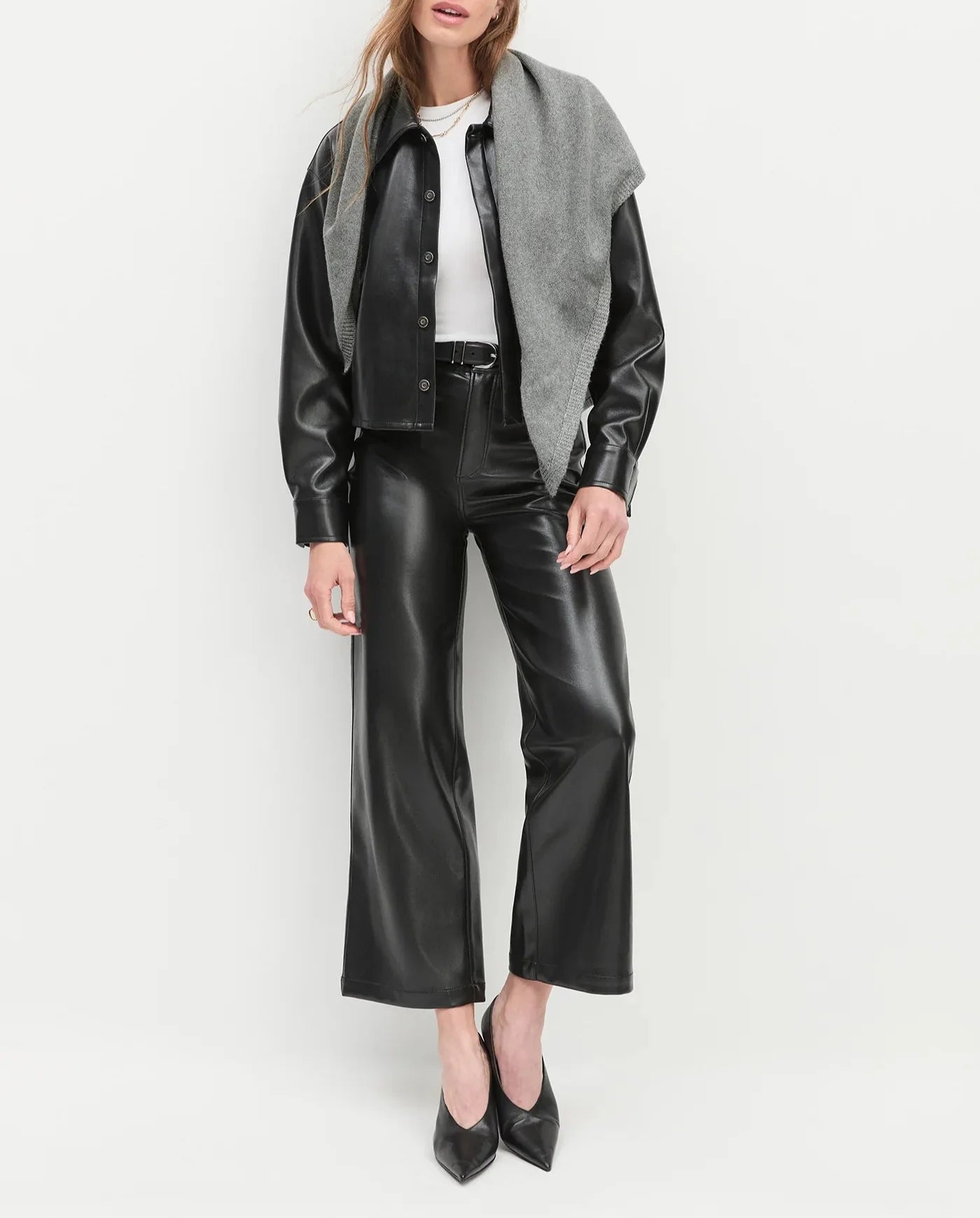 Black Brady Crop Shirt