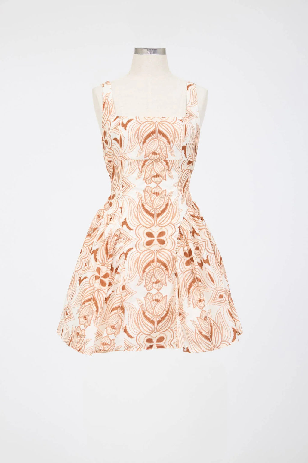 Floral Corset Back Bow Mini Dress