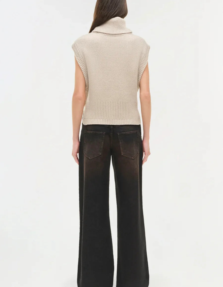 Oatmeal Maple Wool Cashmere Top
