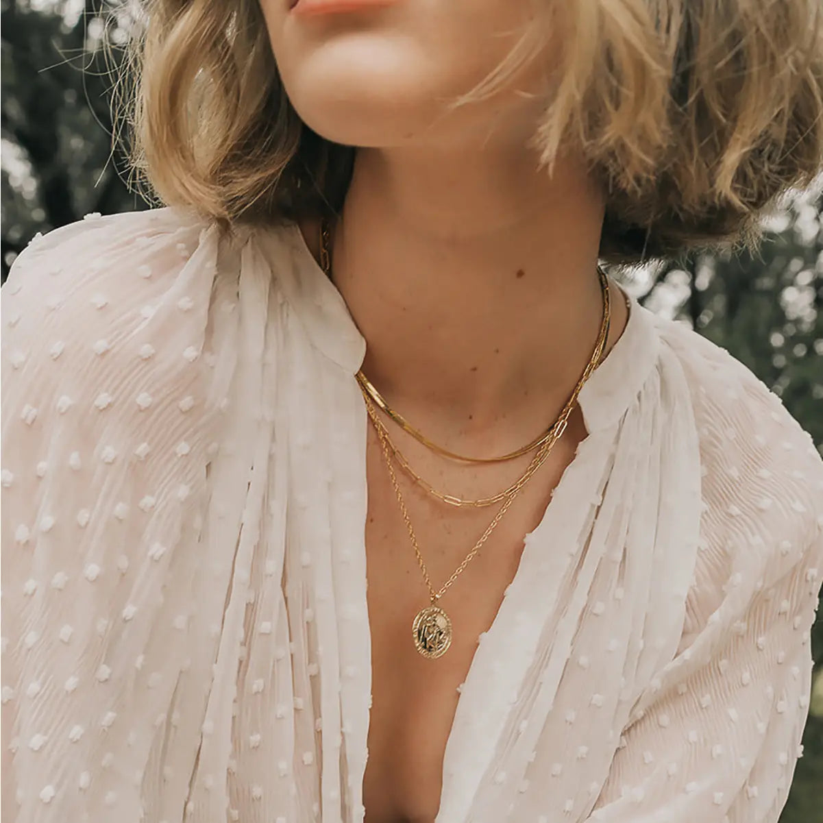 Charlie Paperclip Chain Necklace