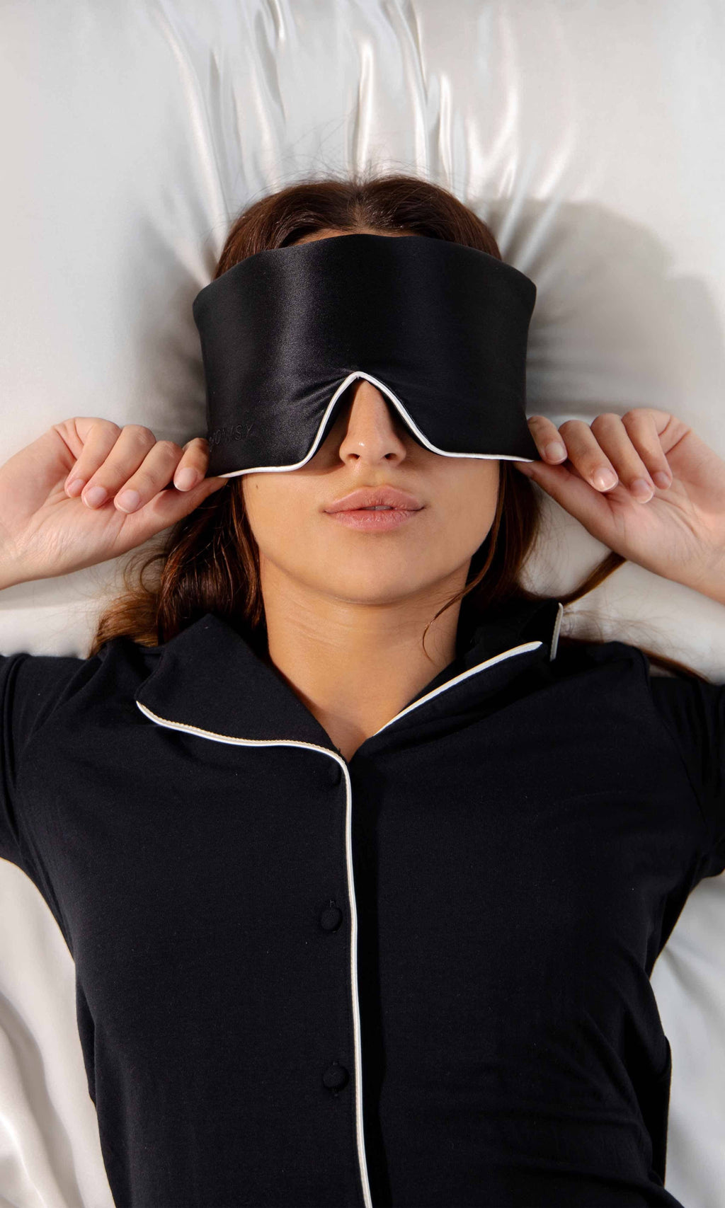 Black Jade Pipe Dreams Silk Sleep Mask