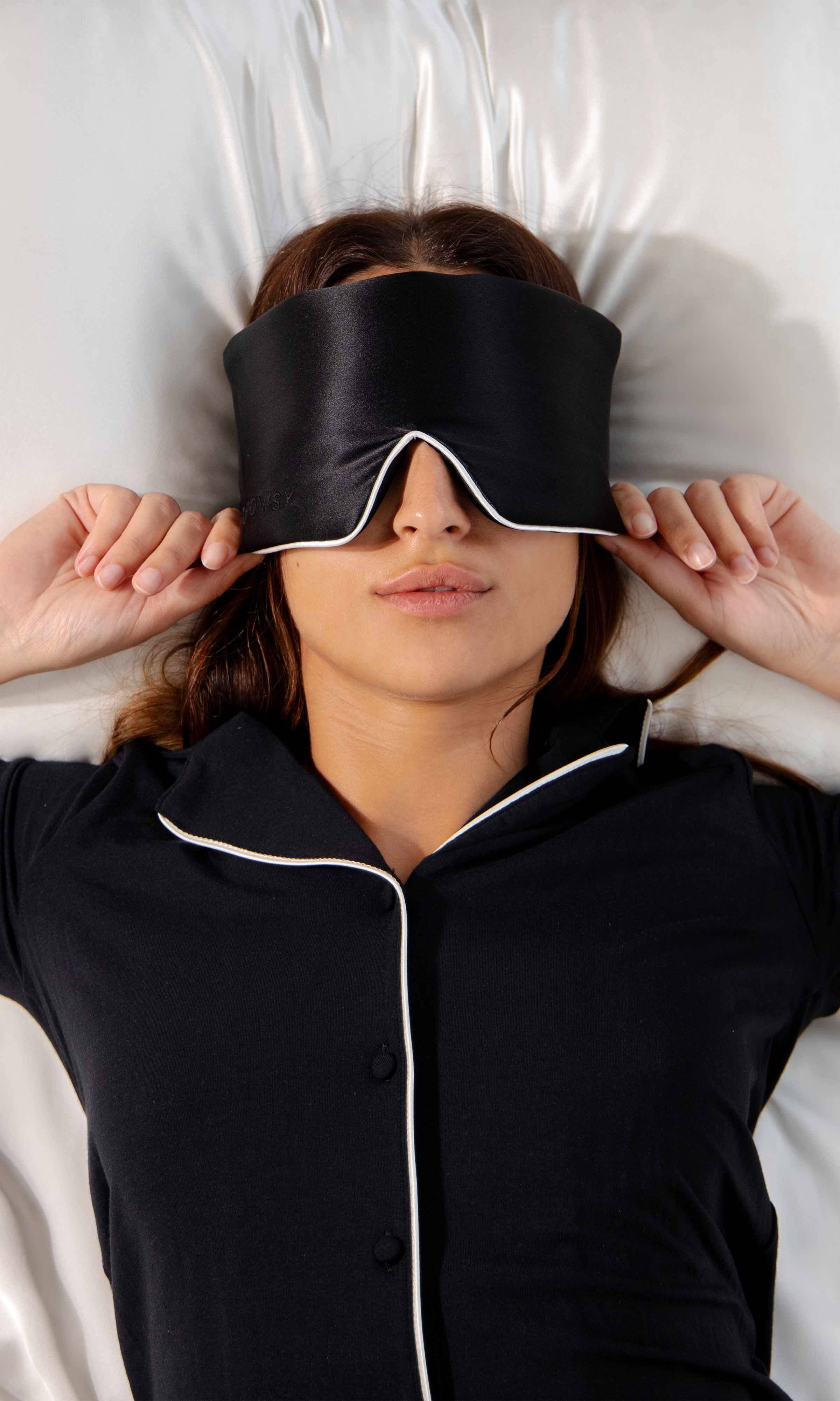 Black Jade Pipe Dreams Silk Sleep Mask