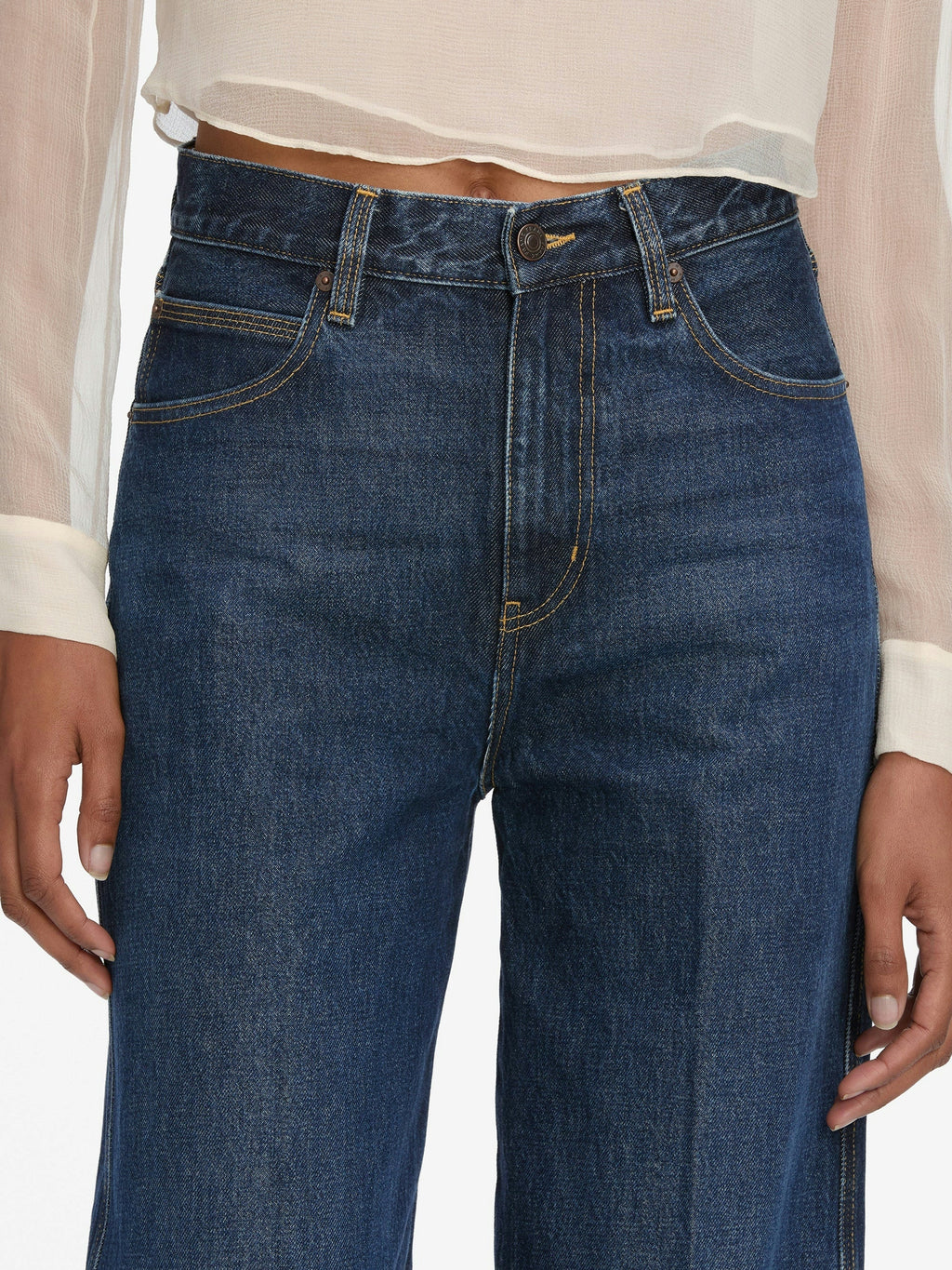 Spencer Cuffed Wide Leg Denim