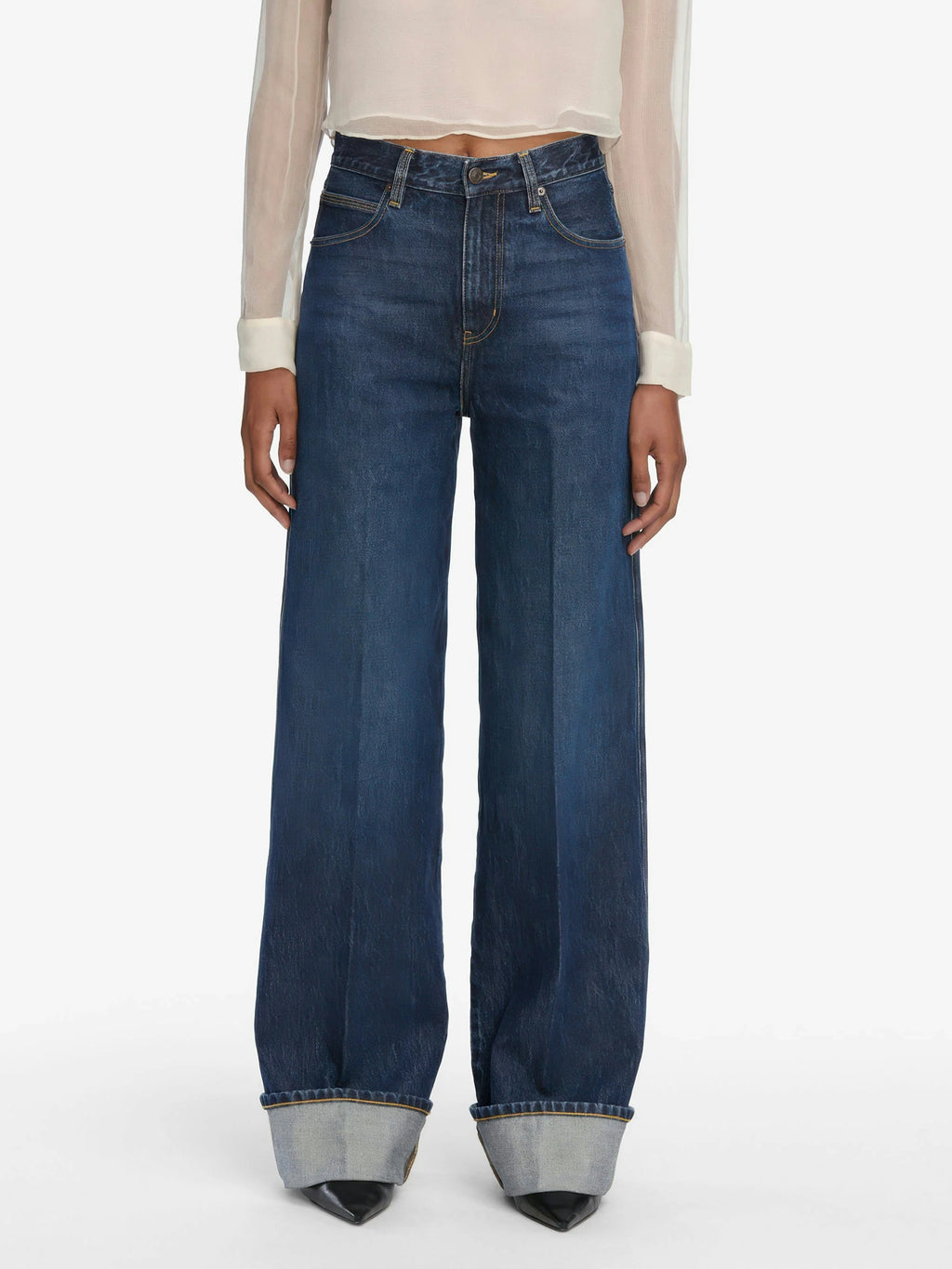 Spencer Cuffed Wide Leg Denim