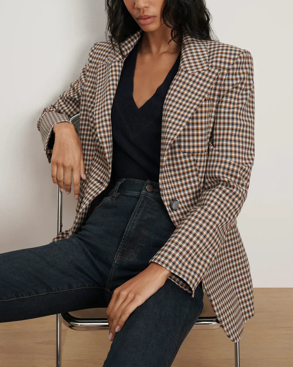 Livvy Houndstooth Dickey Jacket