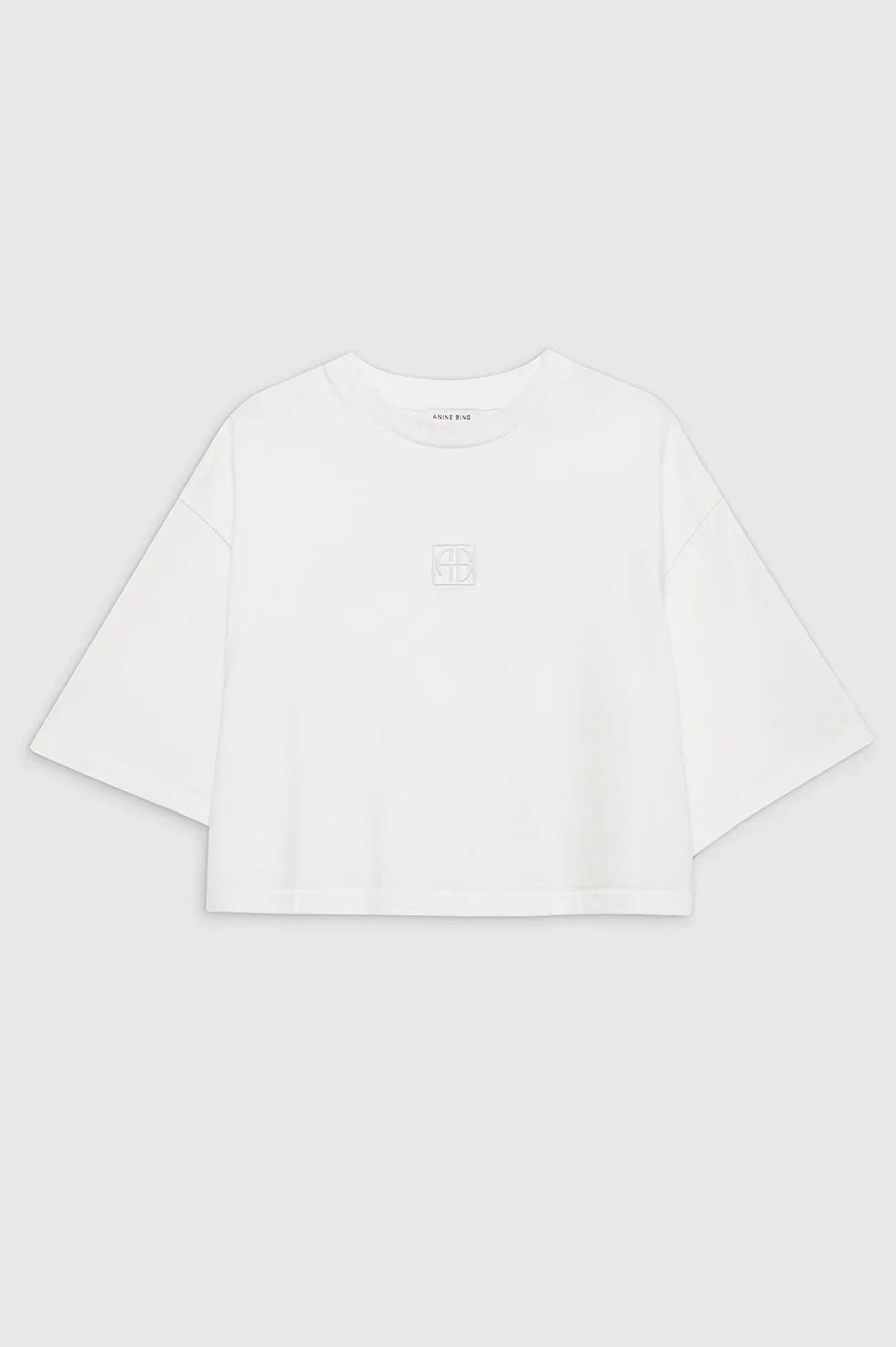 White Myers Cropped Tee