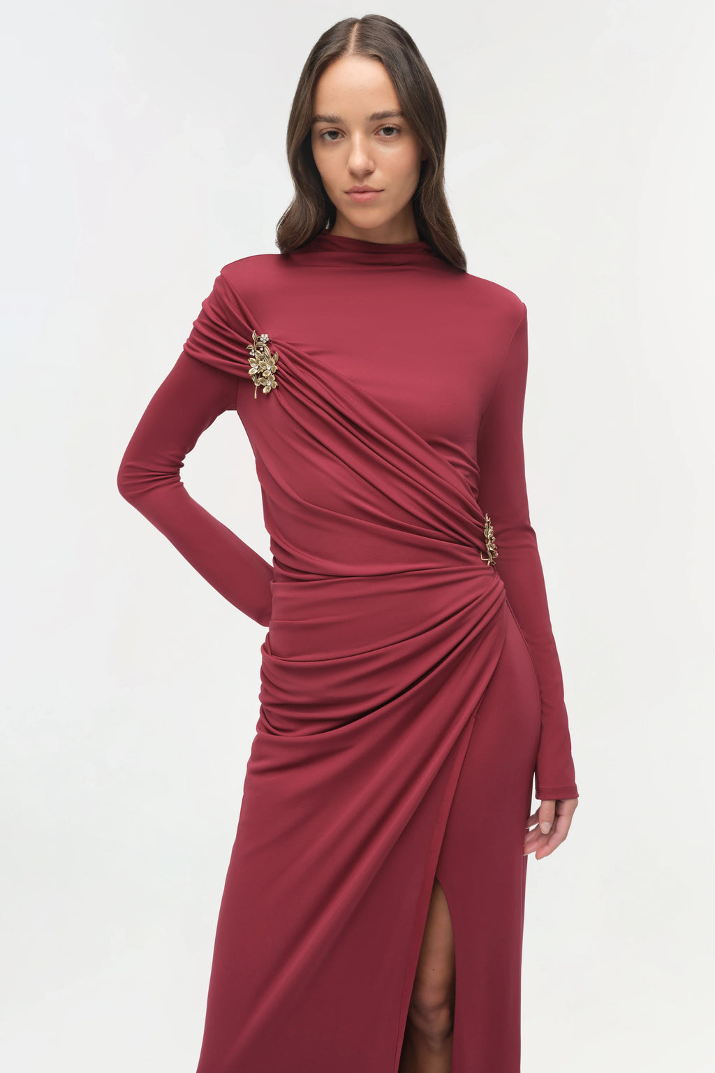 Cranberry Izadora Midi Dress