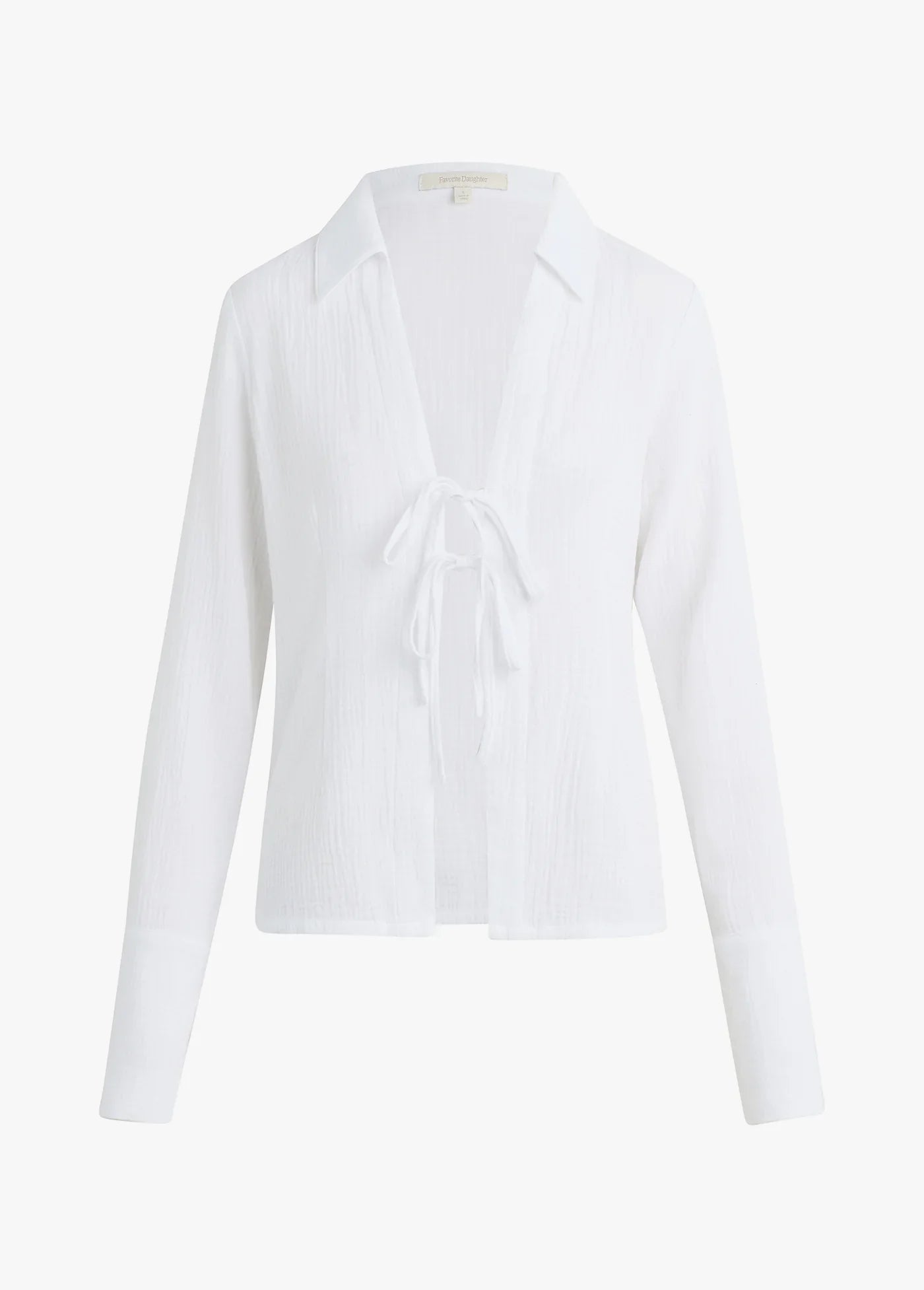 Bright White Tied and True Top