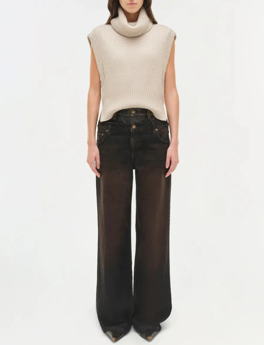 Oatmeal Maple Wool Cashmere Top