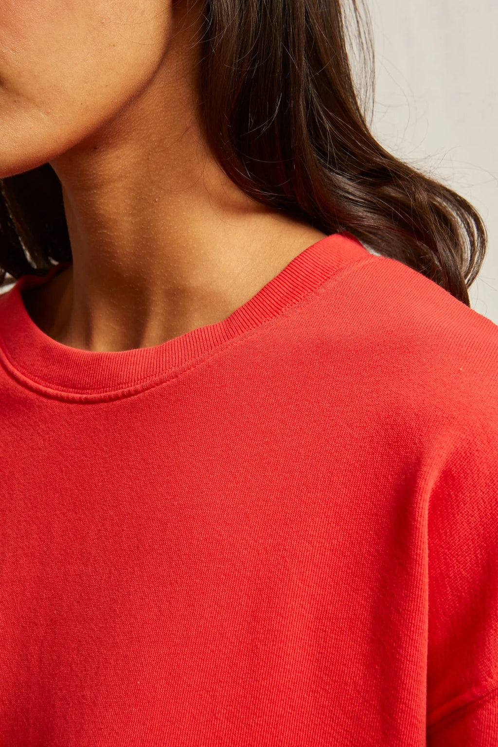 Poppy Red Tyler French Terry Pullover