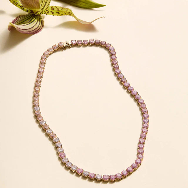 Gold Santi Crystal Necklace