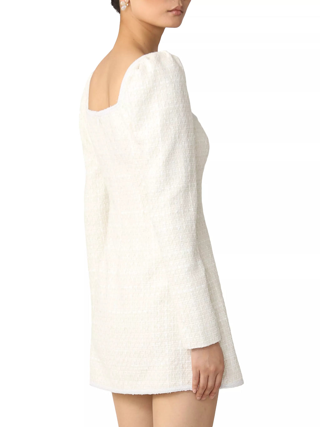 White Jenna Tweed Dress