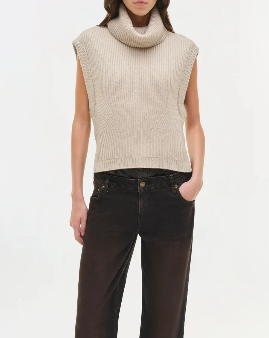 Oatmeal Maple Wool Cashmere Top