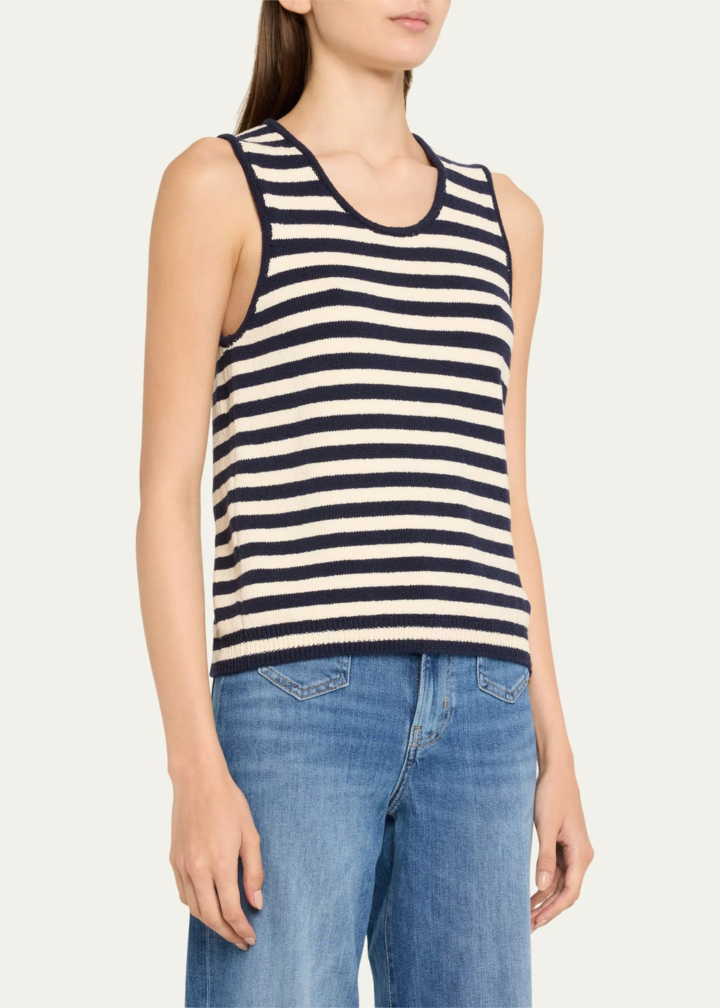 Navy Stripe Mariner Sweater Tank