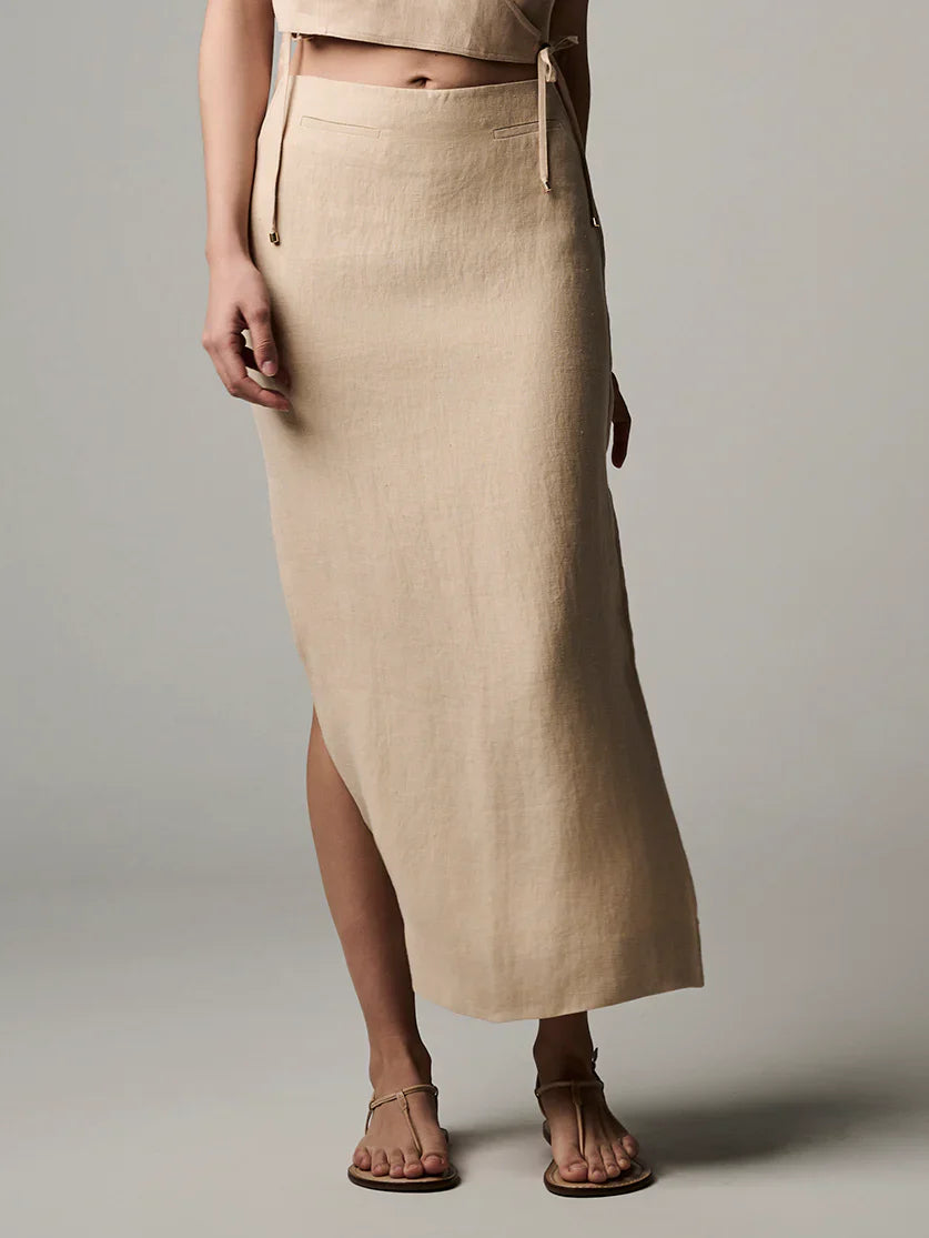 Wheat Crawford Midi Skirt