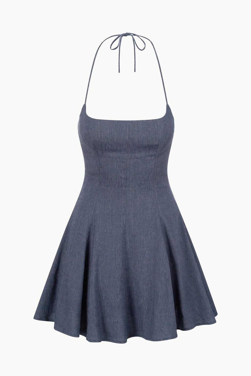 Chambray Leone Linen Mini Dress