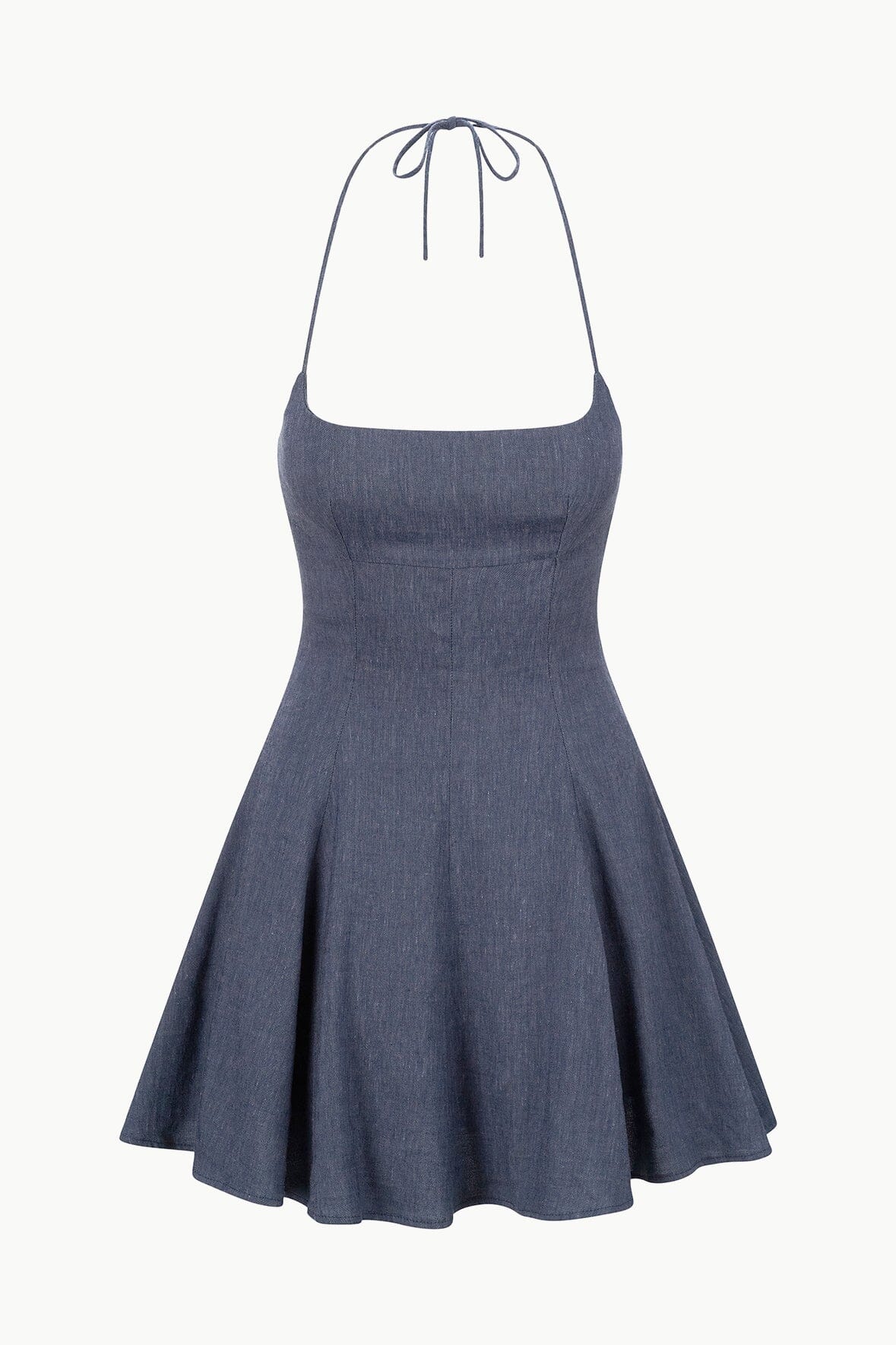 Chambray Leone Linen Mini Dress