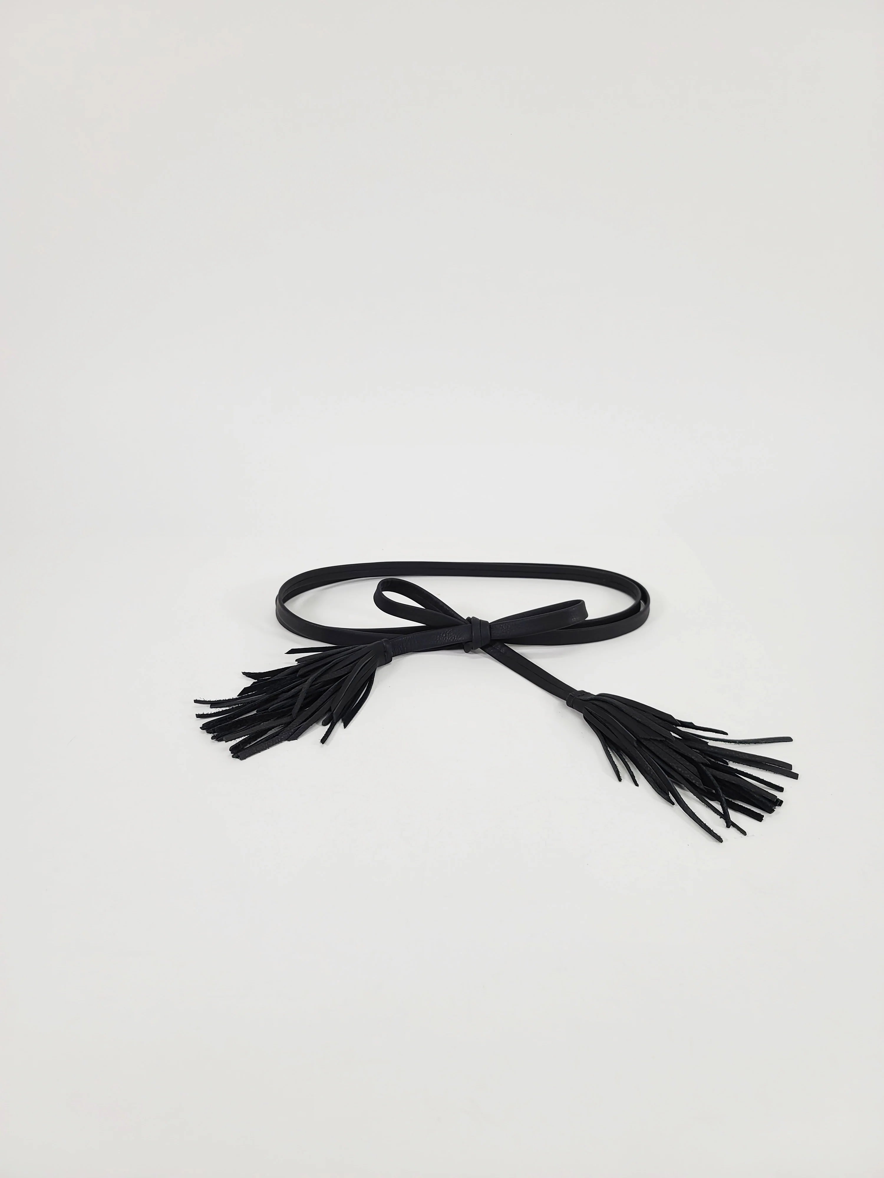 Black Gatsby Fringe Belt
