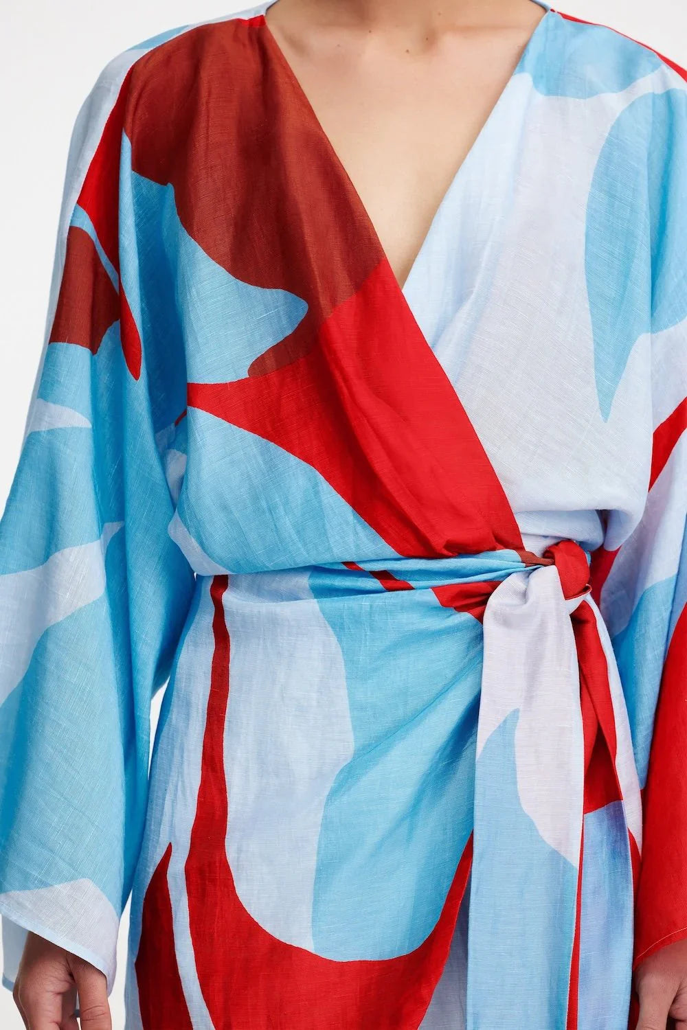 Crimson Stencil Edith Dress