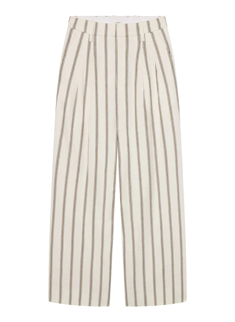 Cream Stripe Charles Pant