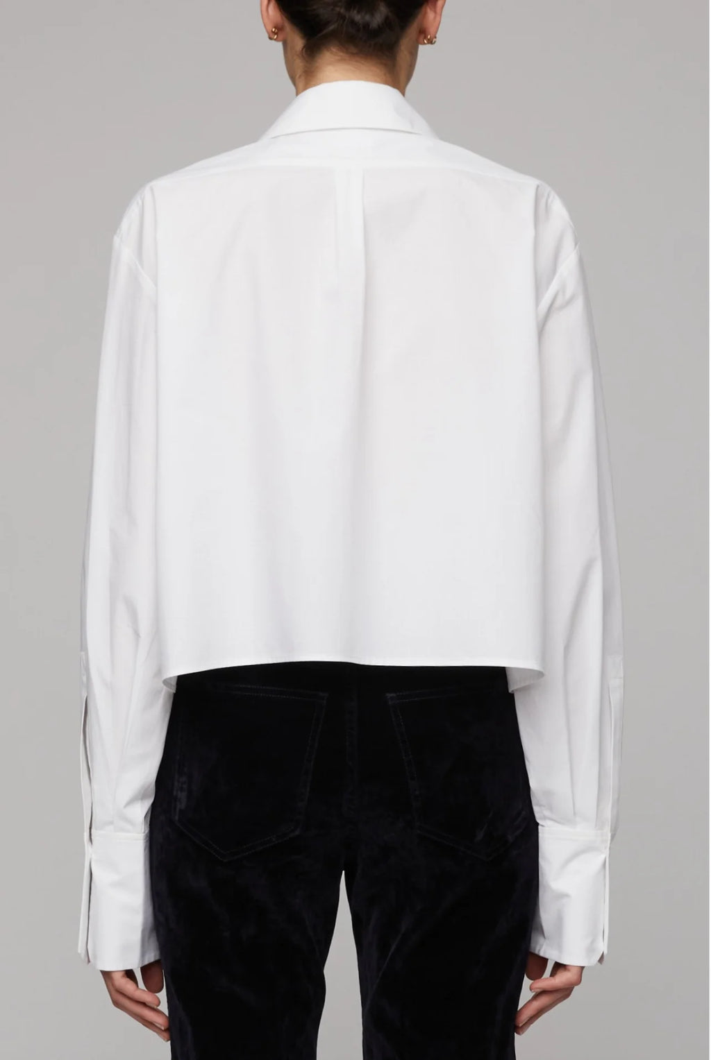 White Cropped Cam Top