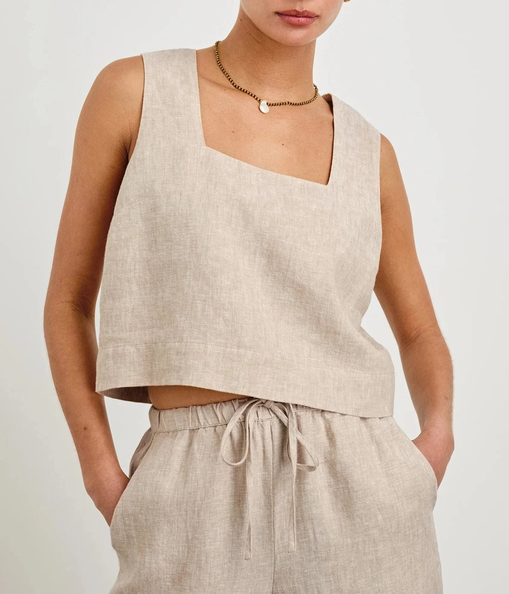 Heathered Flax Akira Top