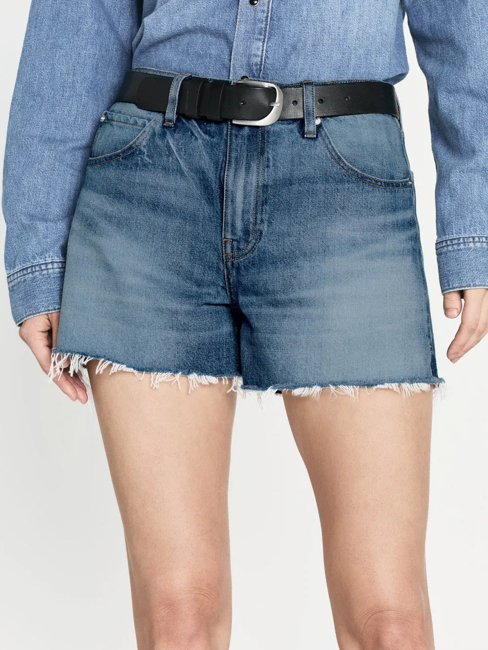 The Vintage Relaxed Short Raw Fray