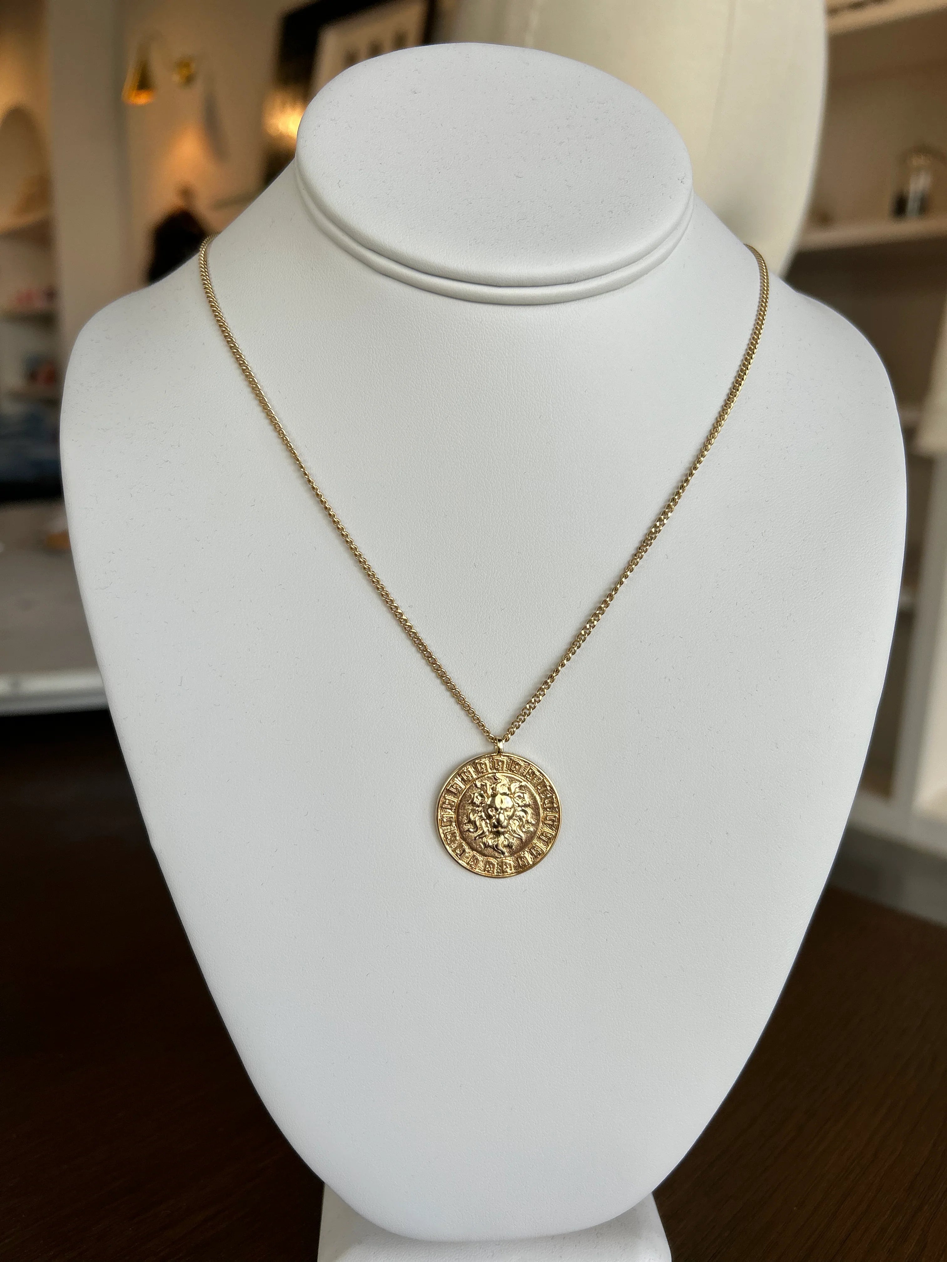 Lion Medallion Necklace