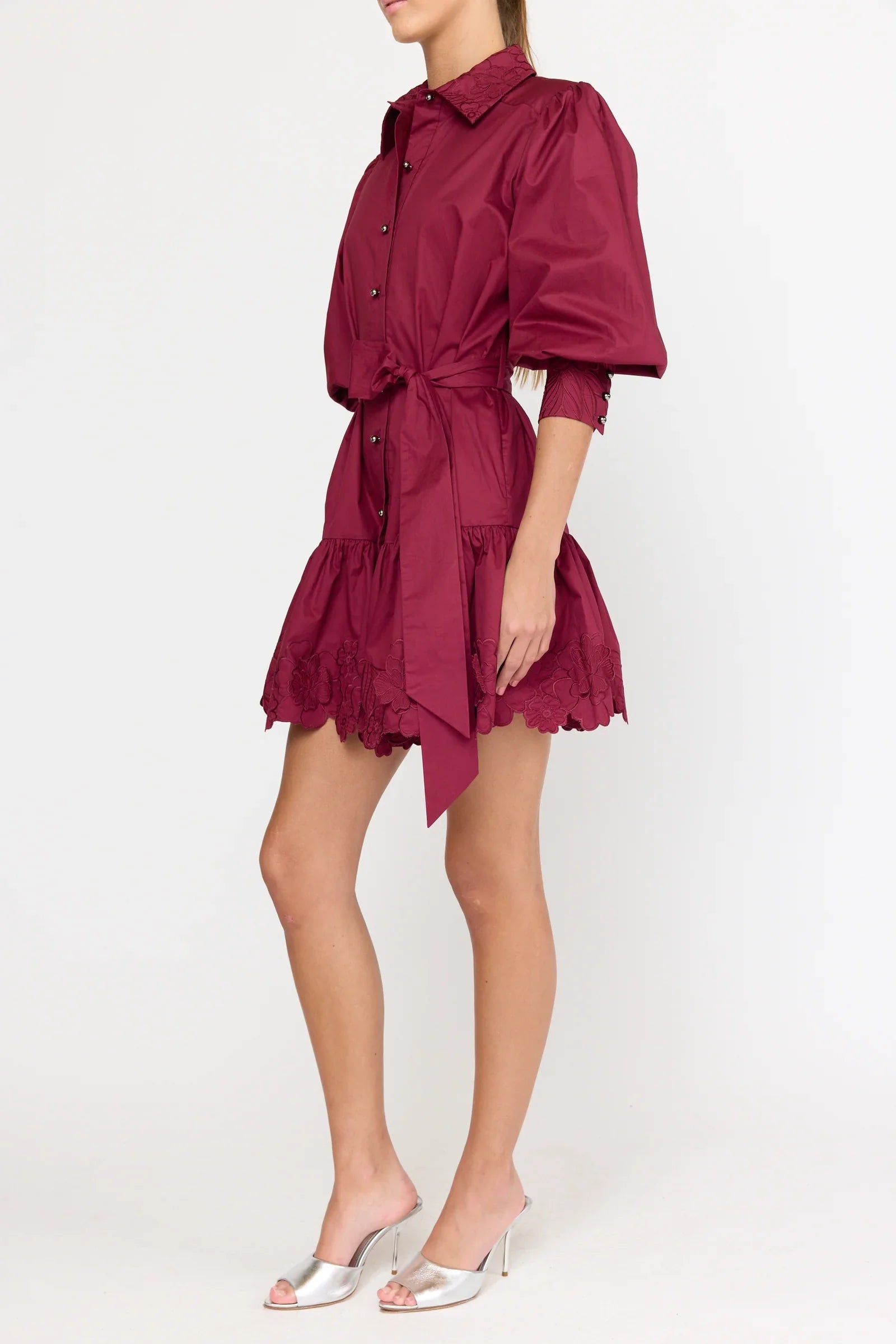 Maroon Norie Mini Dress